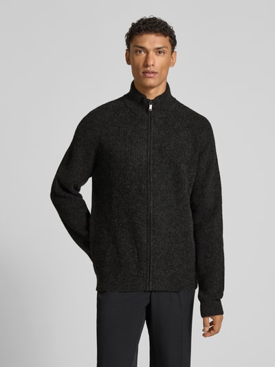 MCNEAL Gebreid jack met ritssluiting Donkergrijs gemêleerd - 4
