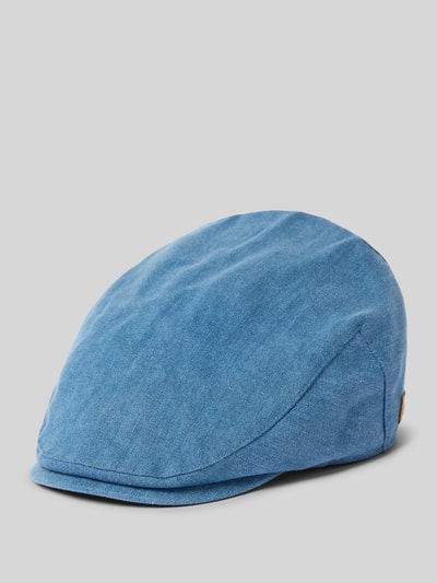Barts Schiebermütze mit Label-Badge Modell 'Jarvis' Jeansblau 1