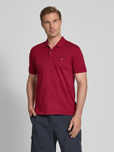 Napapijri Regular Fit Poloshirt mit Label-Stitching Modell 'elbas' Bordeaux 4