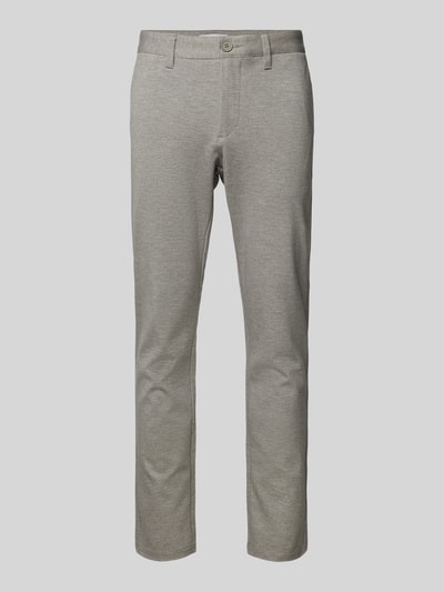 Only & Sons Tapered fit broek met knoop- en ritssluiting, model 'MARK' Beige - 2