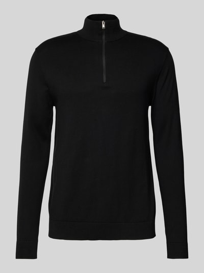 SELECTED HOMME Strickpullover mit Stehkragen Black 2