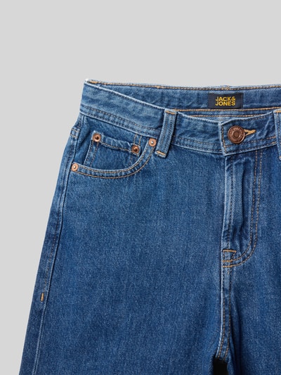 Jack & Jones Korte jeans met contrastnaden, model 'TONY' Blauw - 2