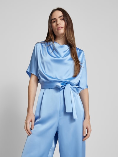 HUGO Regular Fit Jumpsuit aus Satin Modell 'KASMINA' Hellblau 3