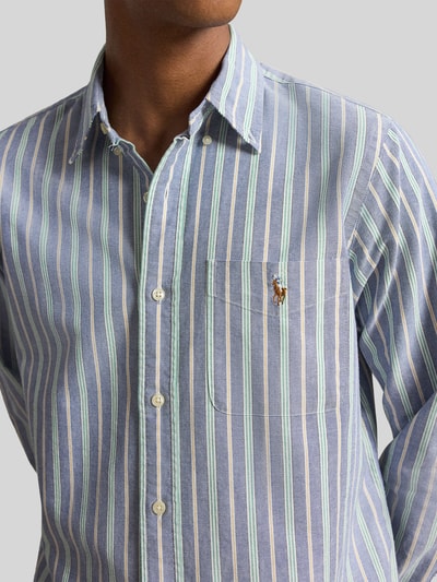 Polo Ralph Lauren Custom Fit Freizeithemd aus reiner Baumwolle Marine 3