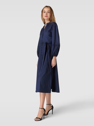 Lauren Ralph Lauren Kleid mit V-Ausschnitt Modell 'CARELLE' Marine 1