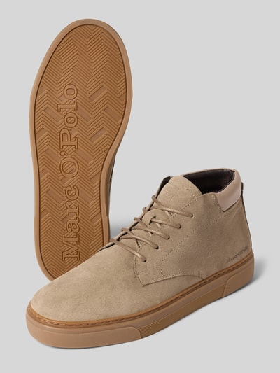 Marc O'Polo Hoge sneakers van echt runderleer Beige - 4