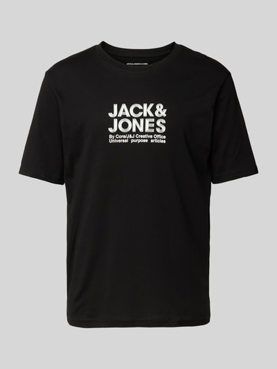 Jack & Jones T-shirt z nadrukiem z logo model ‘CODYNAMIC’ Czarny 2