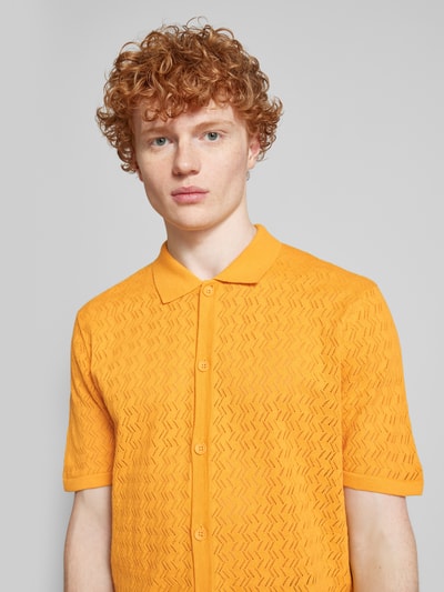 Jack & Jones Regular Fit Freizeithemd mit Polokragen Modell 'TYLER' Apricot 3