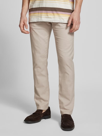 JOOP! Jeans Chinosy o kroju modern fit ze szlufkami na pasek model ‘Matthew’ Beżowy 4