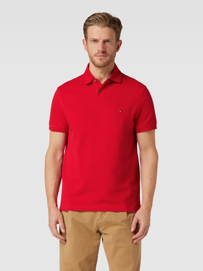 Tommy Hilfiger Poloshirt met labelstitching Rood - 4