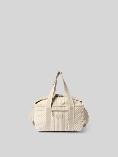 Lala Berlin Shopper mit Label-Patch Beige 2