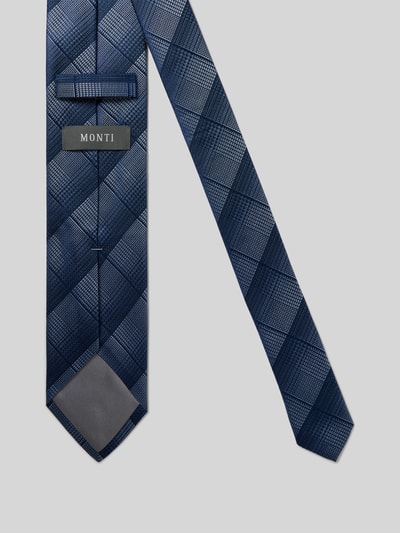 MONTI Krawatte aus Seide im Allover-Look (7,5 cm) Bleu 2