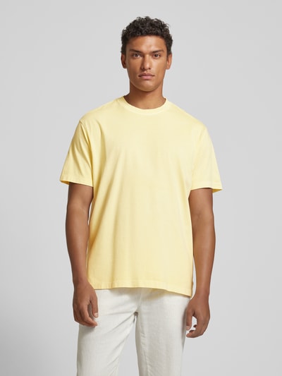 Mango T-Shirt mit Rundhalsausschnitt Modell 'SUGAR' Hellgelb 4