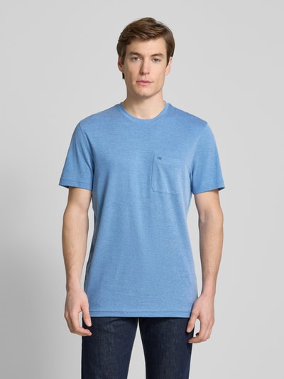 Christian Berg Men T-Shirt mit Brusttasche Blau 4