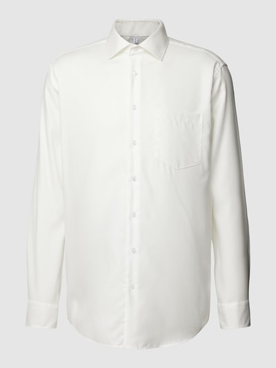 SEIDENSTICKER REGULAR FIT Regular fit zakelijk overhemd met borstzak Ecru - 2