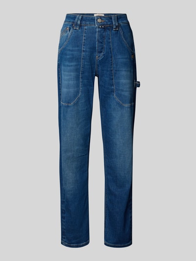 Gang Relaxed fit jeans met steekzakken, model 'Thelma Worker' Blauw - 2
