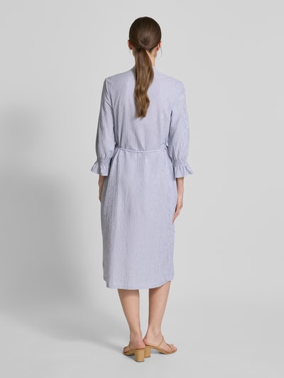 MAERZ Muenchen Hemdblusenkleid mit Bindegürtel Hellblau 5