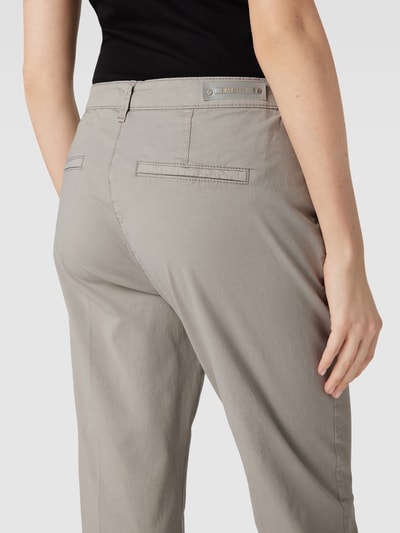 MAC Regular fit chino met verkort model, model 'TURN UP' Lichtgrijs - 3