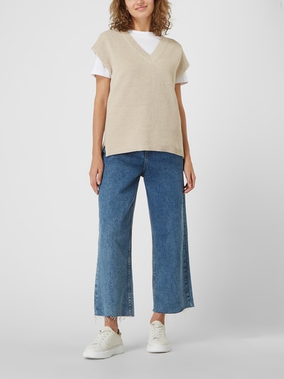 S.Oliver BLACK LABEL Pullunder Top Mit Crêpestruktur