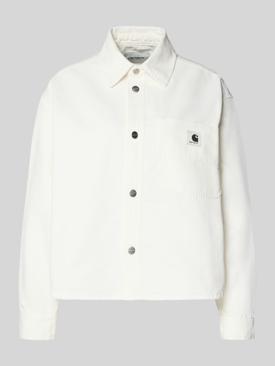 Carhartt Work In Progress Relaxed Fit Hemdjacke mit Label-Detail Modell 'Georgia' Weiss 1