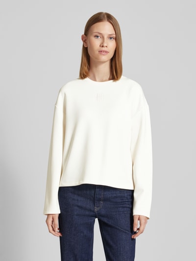 Rich & Royal Sweatshirt mit Rundhalsausschnitt Offwhite 4