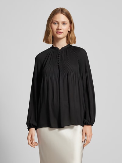 Lauren Ralph Lauren Bluse mit Plisseefalten Modell 'VERSILLA' Black 4