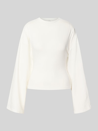 ONLY Regular Fit Langarmshirt aus Baumwoll-Mix Modell 'ESTRID' Offwhite 1