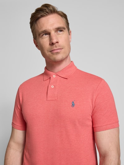 Polo Ralph Lauren Poloshirt mit Label-Stitching Rot Melange 3