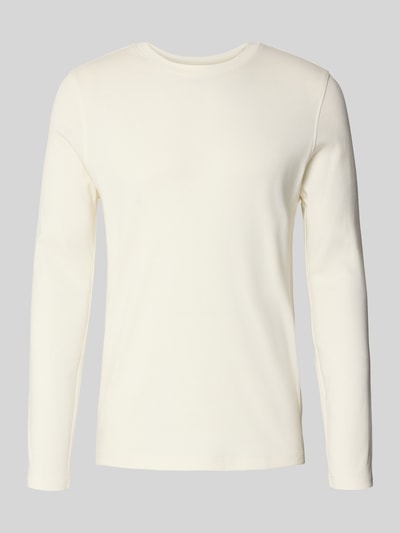MCNEAL Shirt met lange mouwen en geribde ronde hals Offwhite - 2