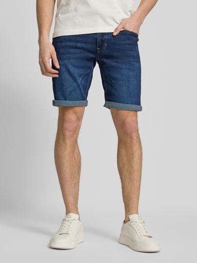 Petrol Regular Fit Jeansshorts im 5-Pocket-Design Modell 'BULLSEYE' Marine 4