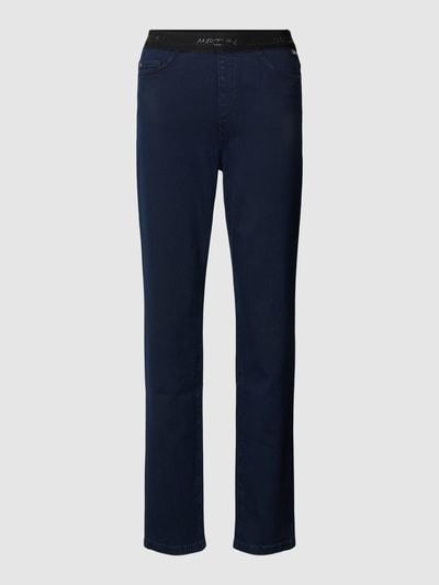 Marc Cain Jeans met elastische band met logo Donkerblauw - 2