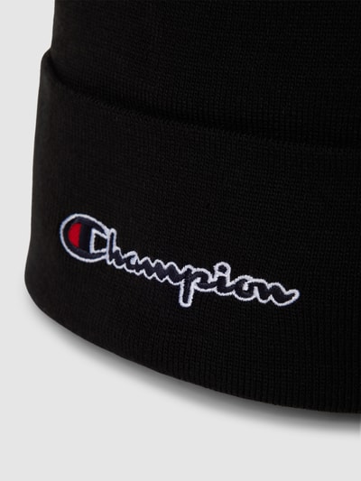 CHAMPION Beanie met labelstitching, model 'Beanie Cap' Zwart - 2