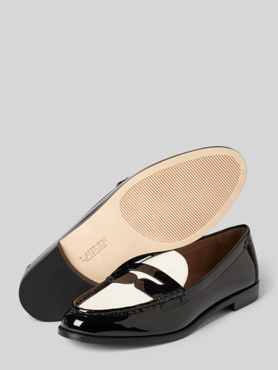 Lauren Ralph Lauren Loafers in two-tone-stijl, model 'WYNNIE' Zwart - 4