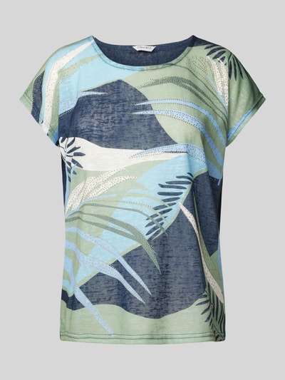 ZABAIONE T-shirt met kapmouwen, model 'Ha44wai' Marineblauw - 2