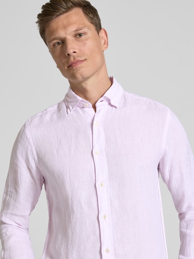 FIL NOIR Regular fit zakelijk overhemd met kentkraag, model 'ROMA' Lichtroze - 3