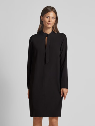 JOOP! Knielanges Kleid mit Schlüsselloch-Ausschnitt Black 4