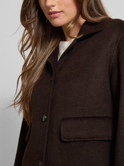 MANGO Jacke mit Reverskragen Modell 'ALEX' Dunkelbraun 3