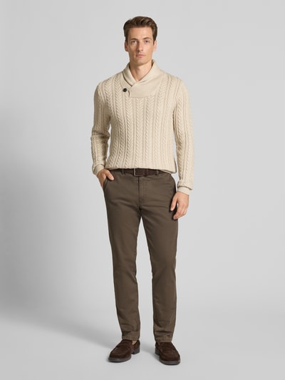 Mmx Broek met achterzakken, model 'Lupus' Middenbruin - 1