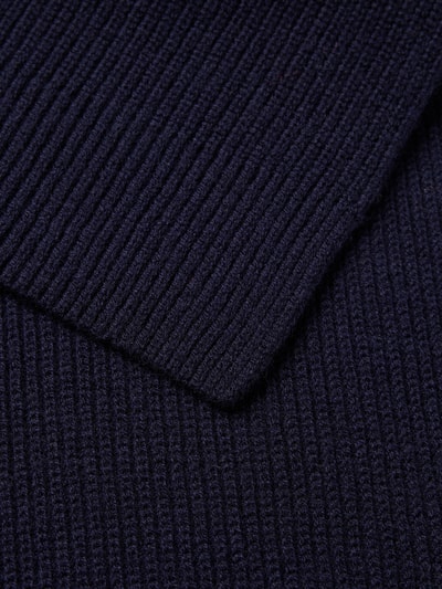 Strellson Sjaal van wolmix, model 'LORAS' Donkerblauw - 2