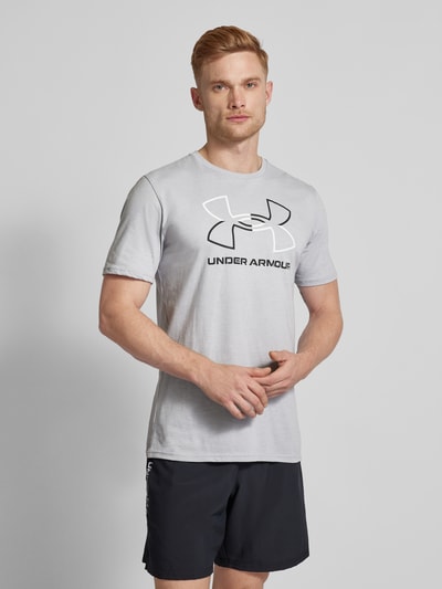 Under Armour T-shirt z okrągłym dekoltem model ‘FOUNDATION’ Jasnoszary 4