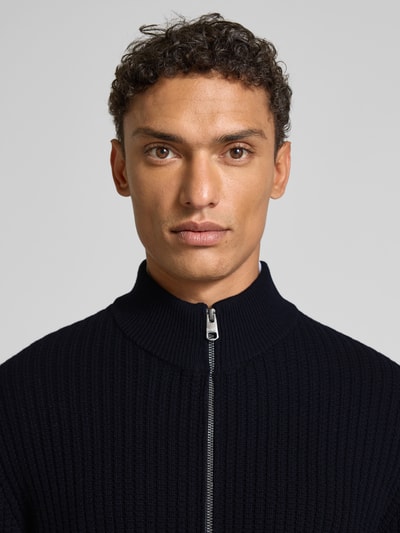 Cinque Strickjacke mit Reißverschluss Modell 'FABIAN' Dunkelblau 3