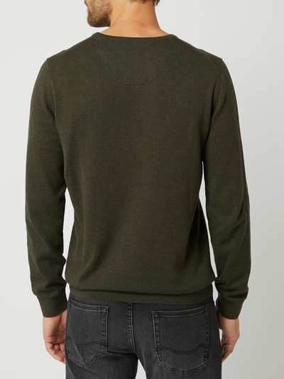 s.Oliver RED LABEL Sweter z bawełny Khaki 5