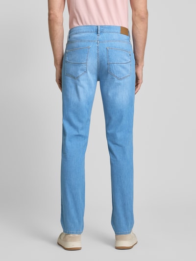 Brax Regular Fit Jeans im 5-Pocket-Design Modell 'Cadiz' Blau Melange 5