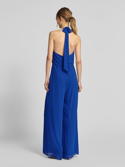 Jake*s Cocktail Jumpsuit met plissévouwen en ronde hals Koningsblauw - 5