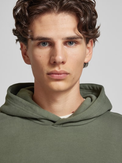 Only & Sons Hoodie met licht verbrede schouders, model 'DAN LIFE' Rietgroen - 3