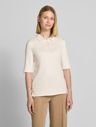 Christian Berg Woman Poloshirt met korte knoopsluiting Ecru - 4