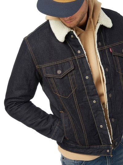 Levi's® Sherpa Trucker Jacket mit Teddyfutter Dunkelblau 7