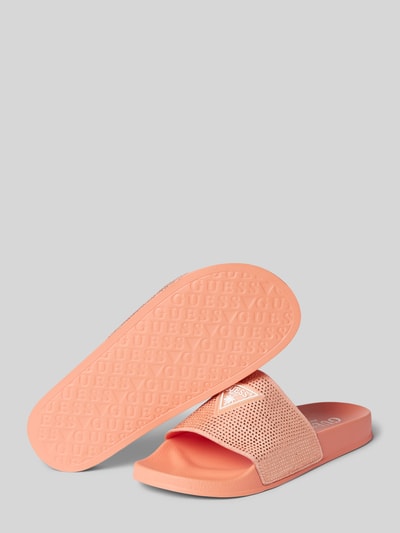 Guess Slides mit Paillettenbesatz Orange Melange 3