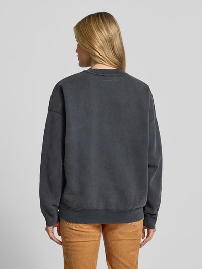 Anine Bing Oversize’owa bluza dresowa z bawełny Czarny 5