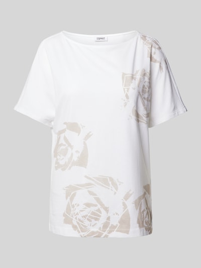 Esprit T-Shirt mit floralem Muster Offwhite 2